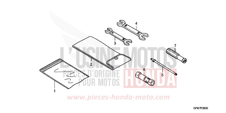 TOOLS for NHX 110 BLACK (NH1) from 2010